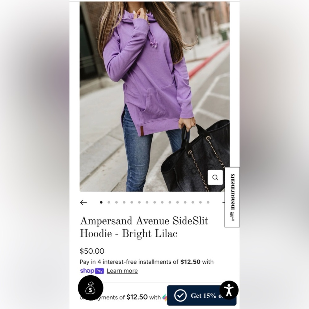 Ampersand Ave Lavender Knit Top